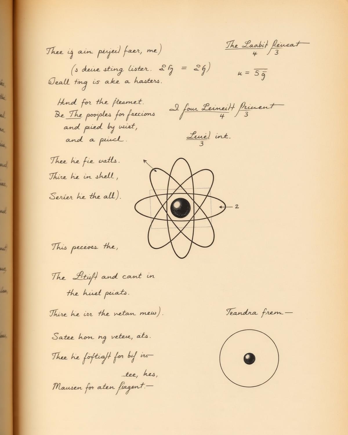Équations manuscrites